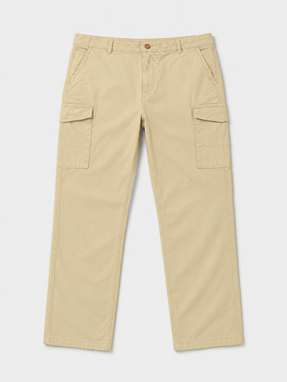 Beige Relaxed Fit Cargo Pants – 42 waist only