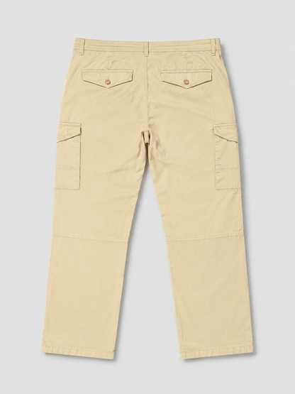 Beige Relaxed Fit Cargo Pants – 42 waist only
