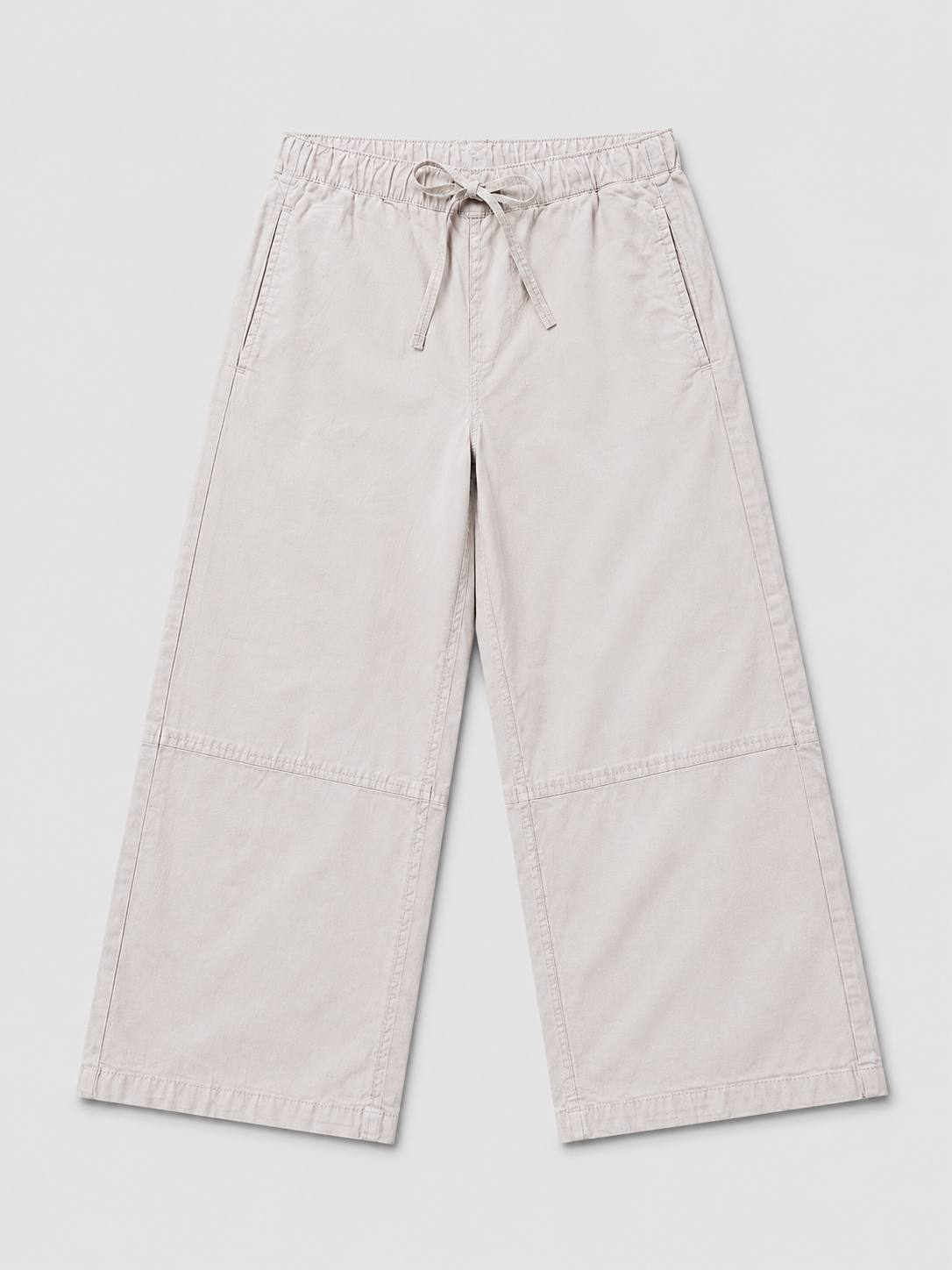 Light Grey Baggy Cotton Trousers – Unisex