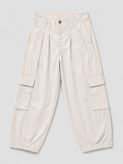 Women's Ballomn Shaped Pleated Cargo Trouser