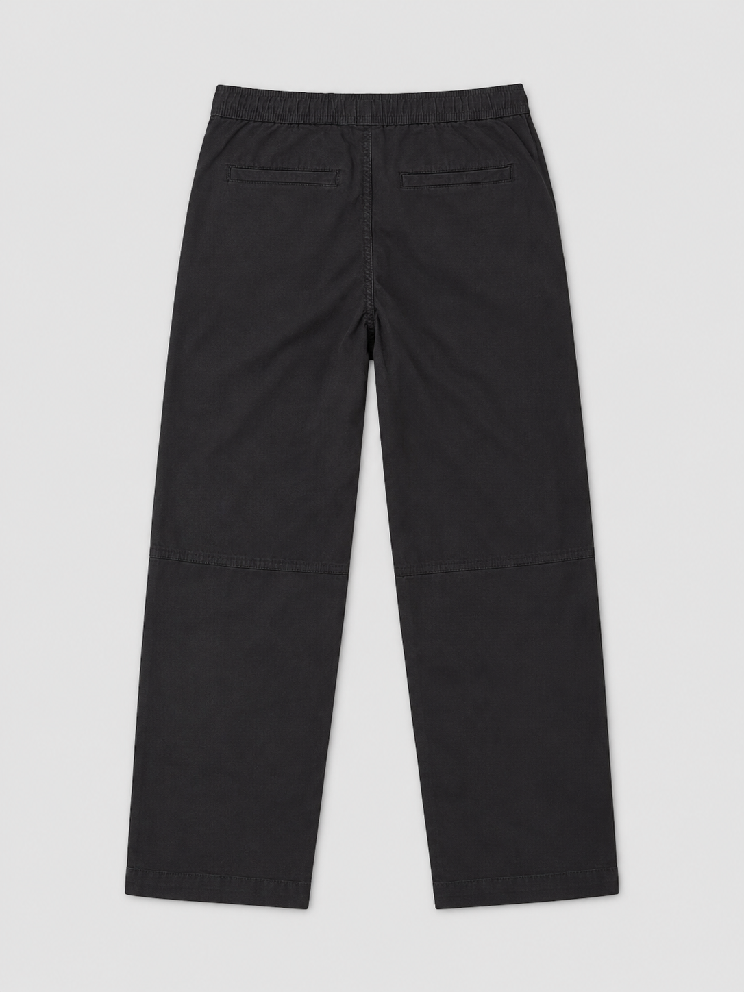 Boys Black Cotton Trouser – Elastic Waist Straight Fit