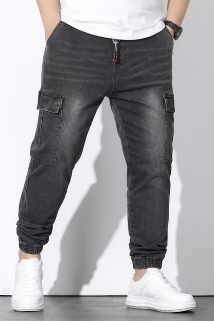 Men's Denim Cargo Jogger