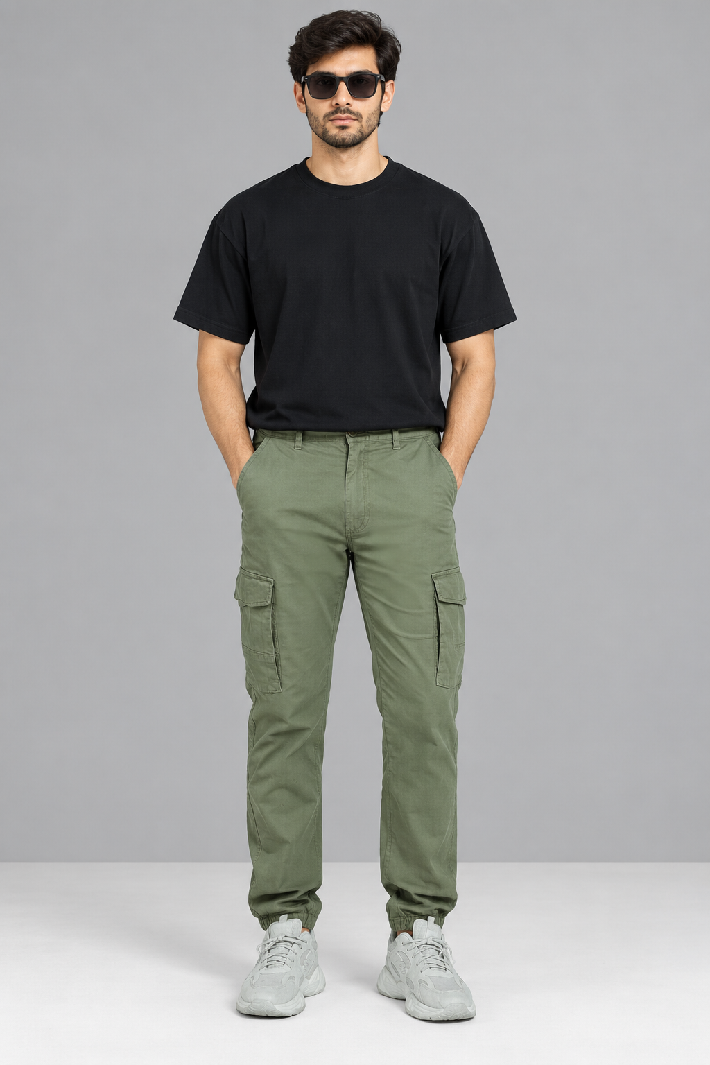 HashBack Stretchable Cargo Jogger Trouser-ww