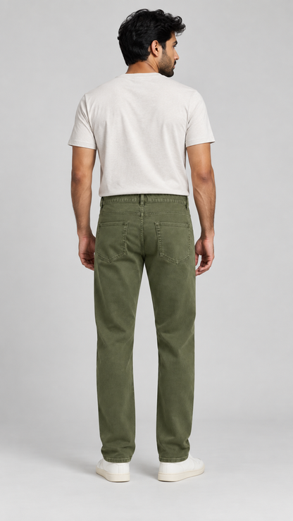 Straight Fit Denim Jeans – Men's Casual & Streetwear-16001