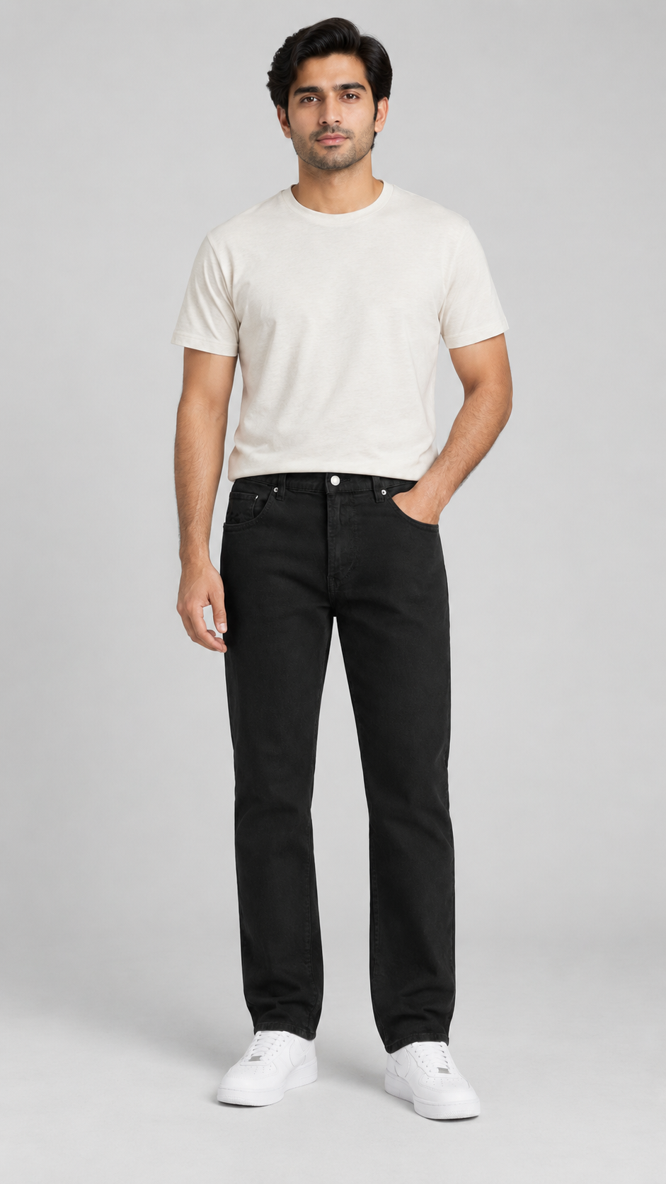 Straight Fit Denim Jeans – Men's Casual & Streetwear-16001