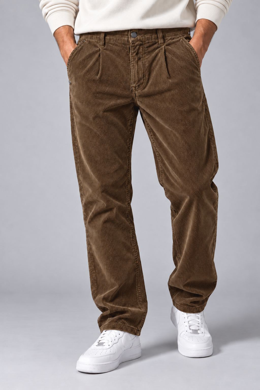 Men’s Corduroy Chino Pants – Regular Fit