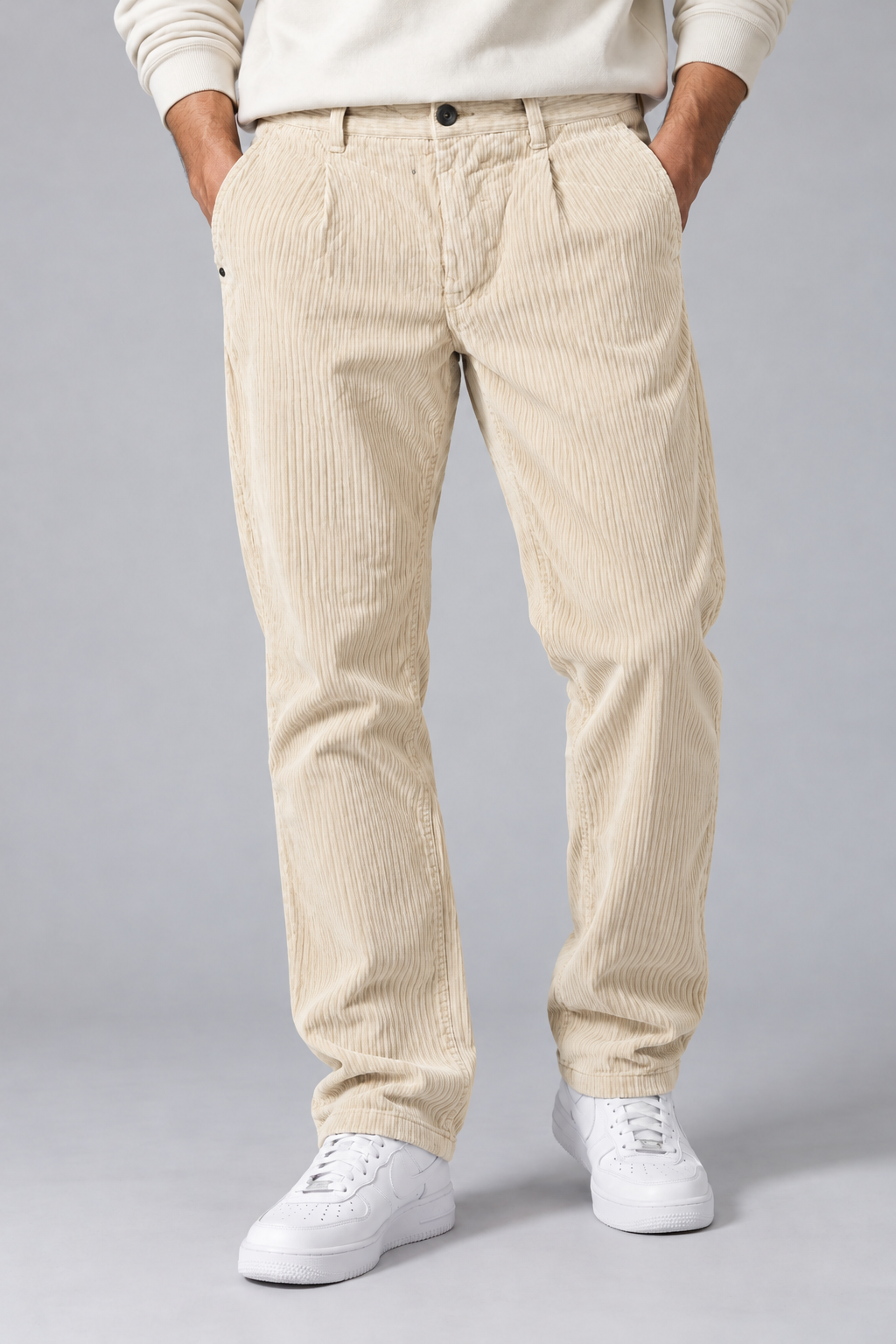 Men’s Corduroy Chino Pants – Regular Fit