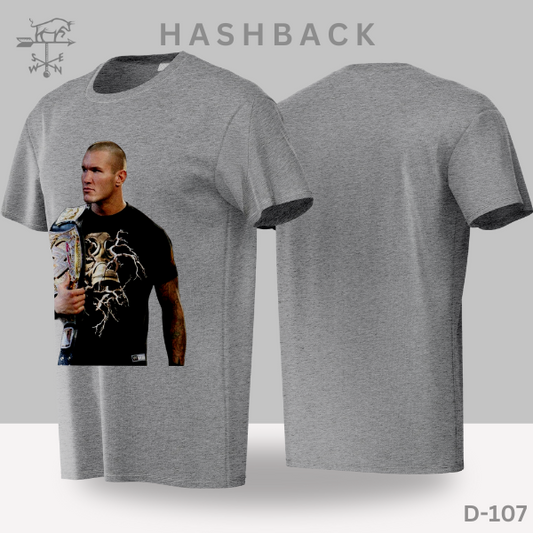 Printed Crew Neck T Shirt For Men D107