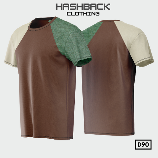 Printed Crew Neck T Shirt For Men D90