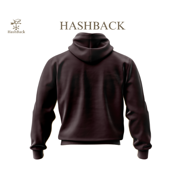 HashBack Plain Zipper Hoodie D BR Big & Tall