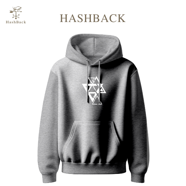 HashBack Printed Pullover-Dark Heather