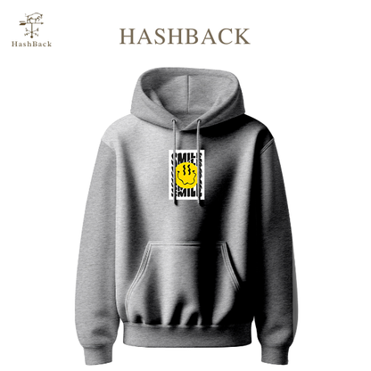 HashBack Printed Pullover-Dark Heather