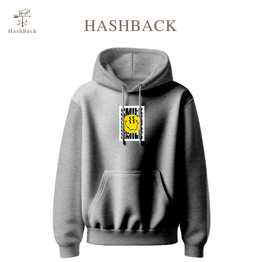 HashBack Printed Pullover-Dark Heather