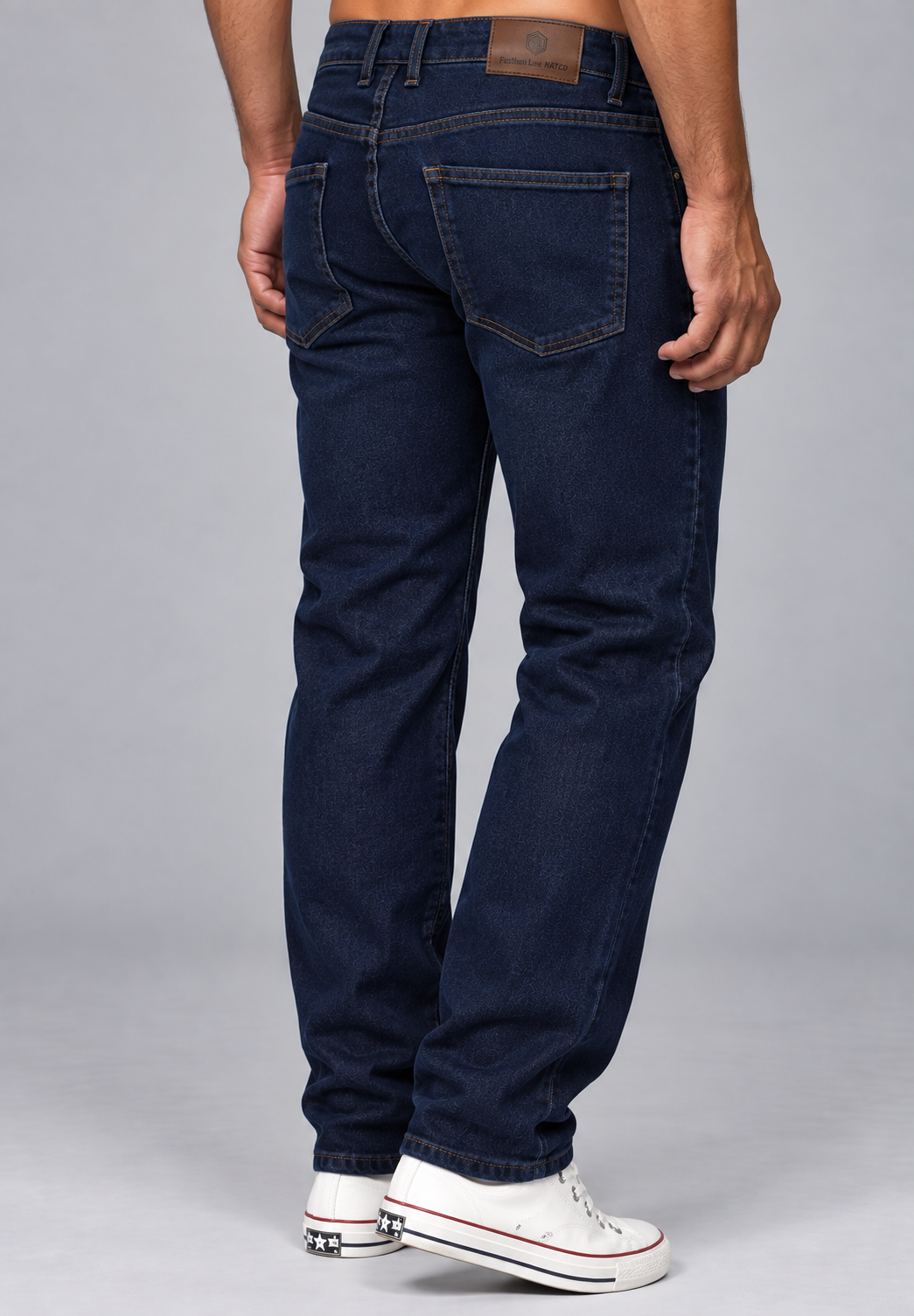 Men's Distressed Regular Size Denim Jeans