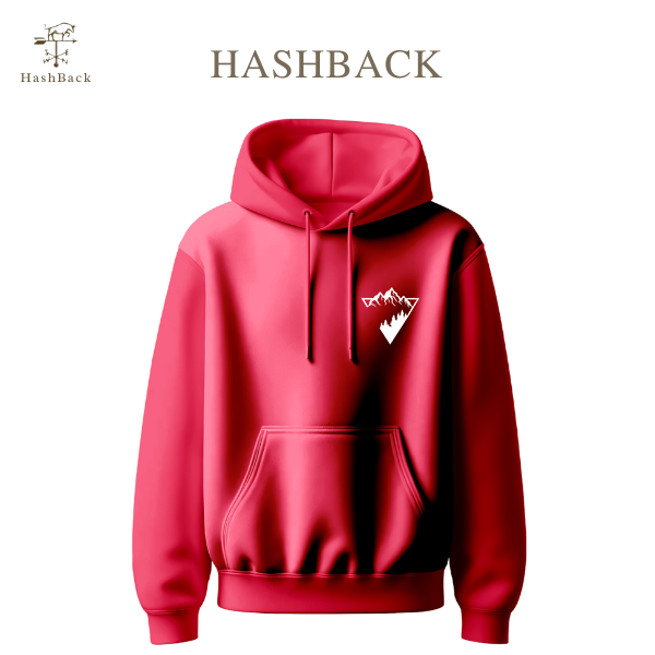 HashBack Printed Pullover-Dark Pink