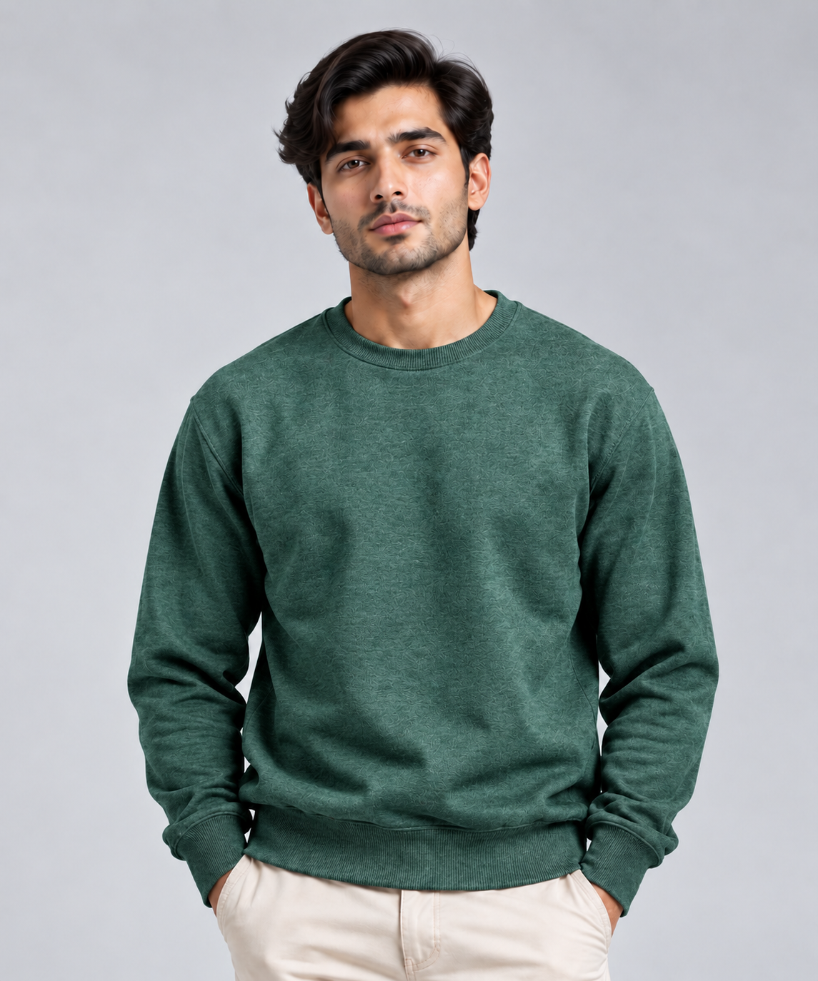 Unisex Plain Regular Fit Sweatshirt