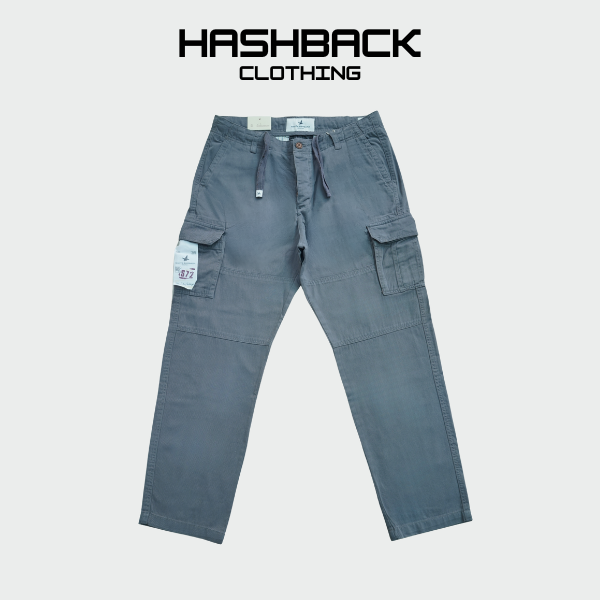 Men's Cotton Cargo Pants with Drawstring | Sizes 30–42