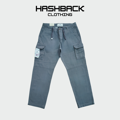 Men's Cotton Cargo Pants with Drawstring | Sizes 30–42