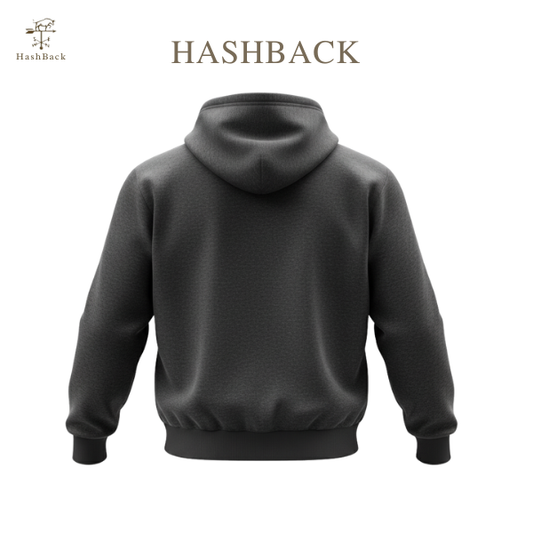 HashBack Plain Zipper Hoodie HD NAVY  Big & Tall