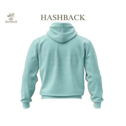 HashBack Plain Zipper Hoodie HD SKY