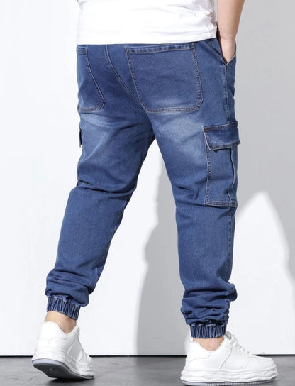 Men's Denim Cargo Jogger