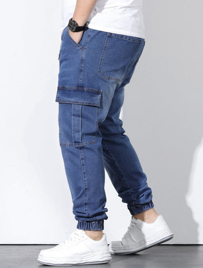 Men's Denim Cargo Jogger