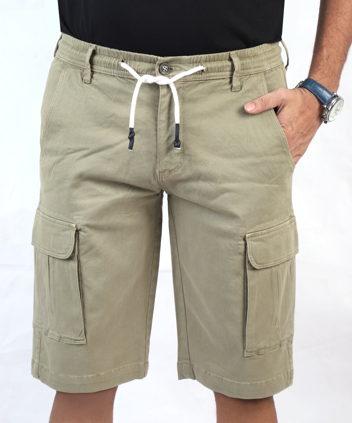 Men's Cargo Shorts - Light Olive