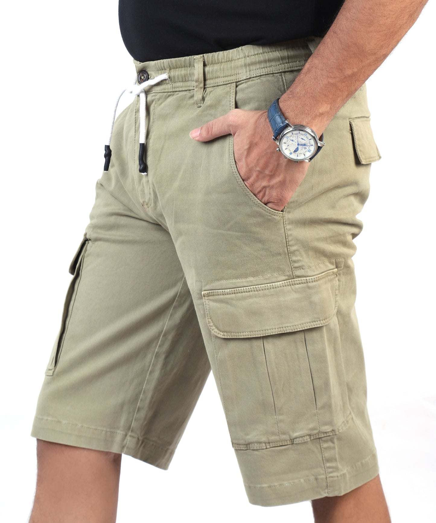 Men's Cargo Shorts - Light Olive