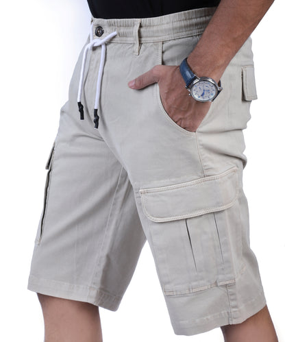Men's Cargo Shorts - Light Beige