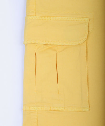 Cargo Shorts for Men's Performance Series Extreme Comfort -Light Yellow