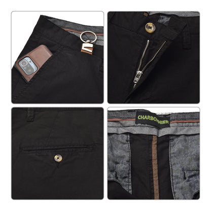 Mens Slim fit Chinos Pants - Black
