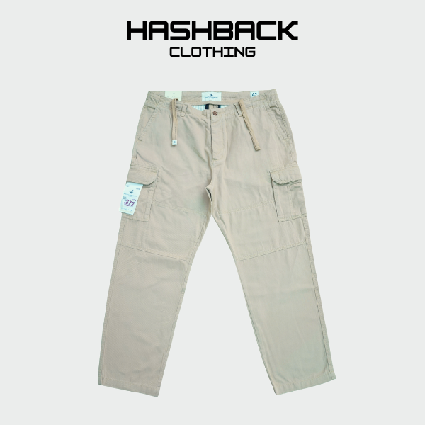 Men's Cotton Cargo Pants with Drawstring | Sizes 30–42
