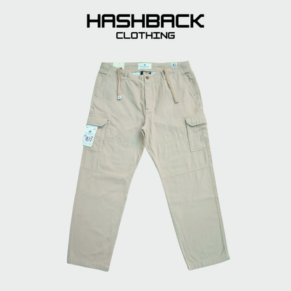 Men's Cotton Cargo Pants with Drawstring | Sizes 30–42