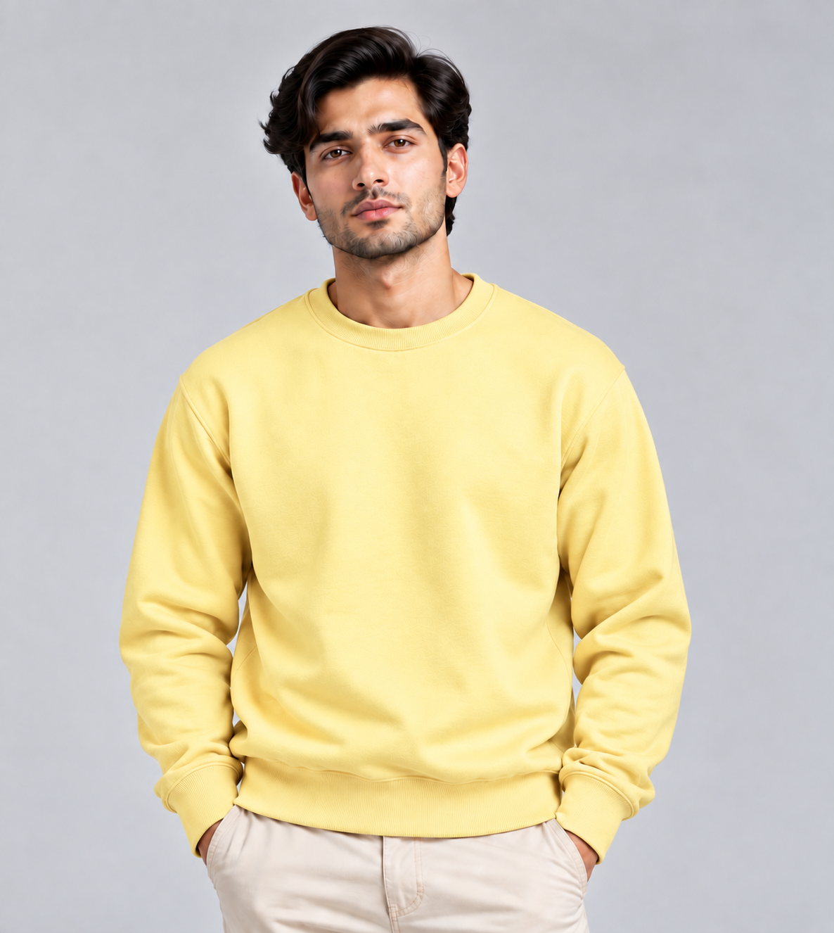 Unisex Plain Regular Fit Sweatshirt