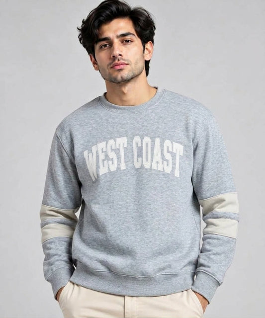 Embroidery Oversized Sweatshirt   Mix Article