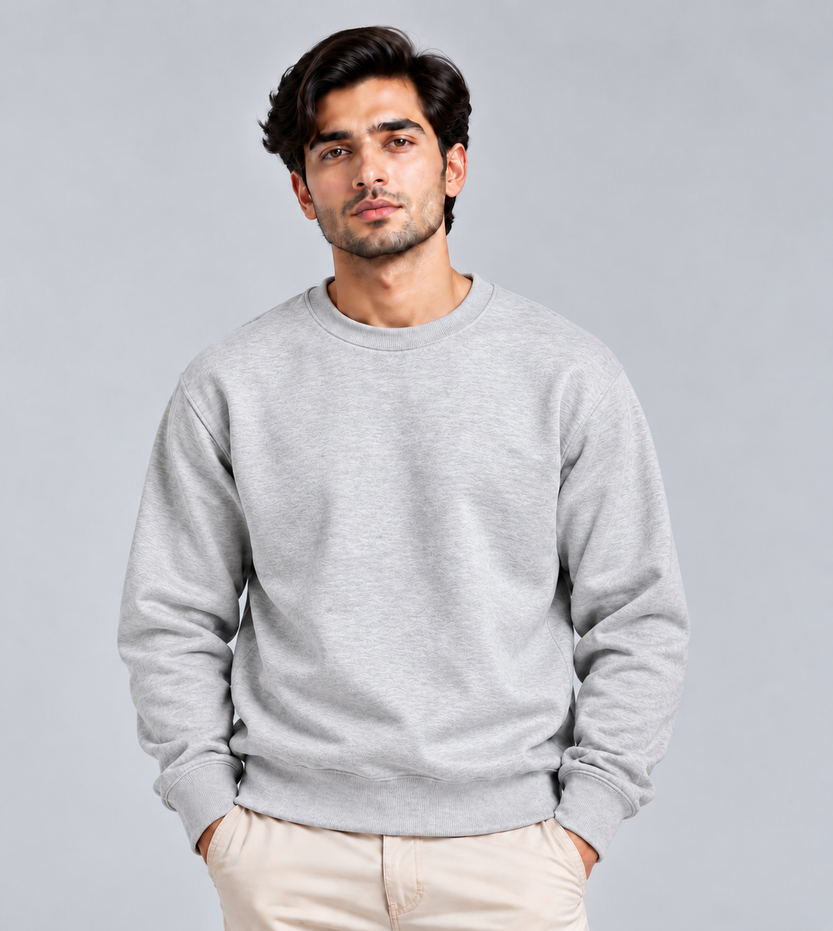 Unisex Plain Regular Fit Sweatshirt