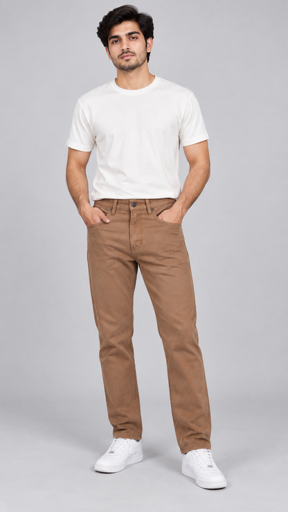 Straight Fit Denim Jeans – Men's Casual & Streetwear-16001