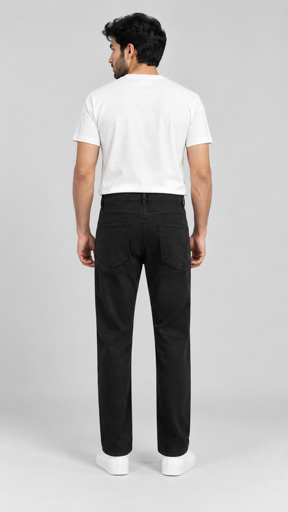 Straight Fit Denim Jeans – Men's Casual & Streetwear-16001