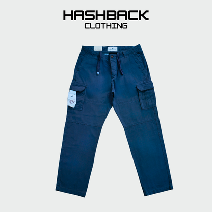 Men's Cotton Cargo Pants with Drawstring | Sizes 30–42