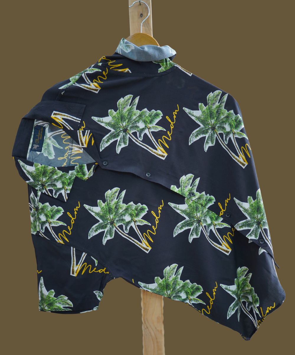 Hashback Printed Linen Shirt For Men