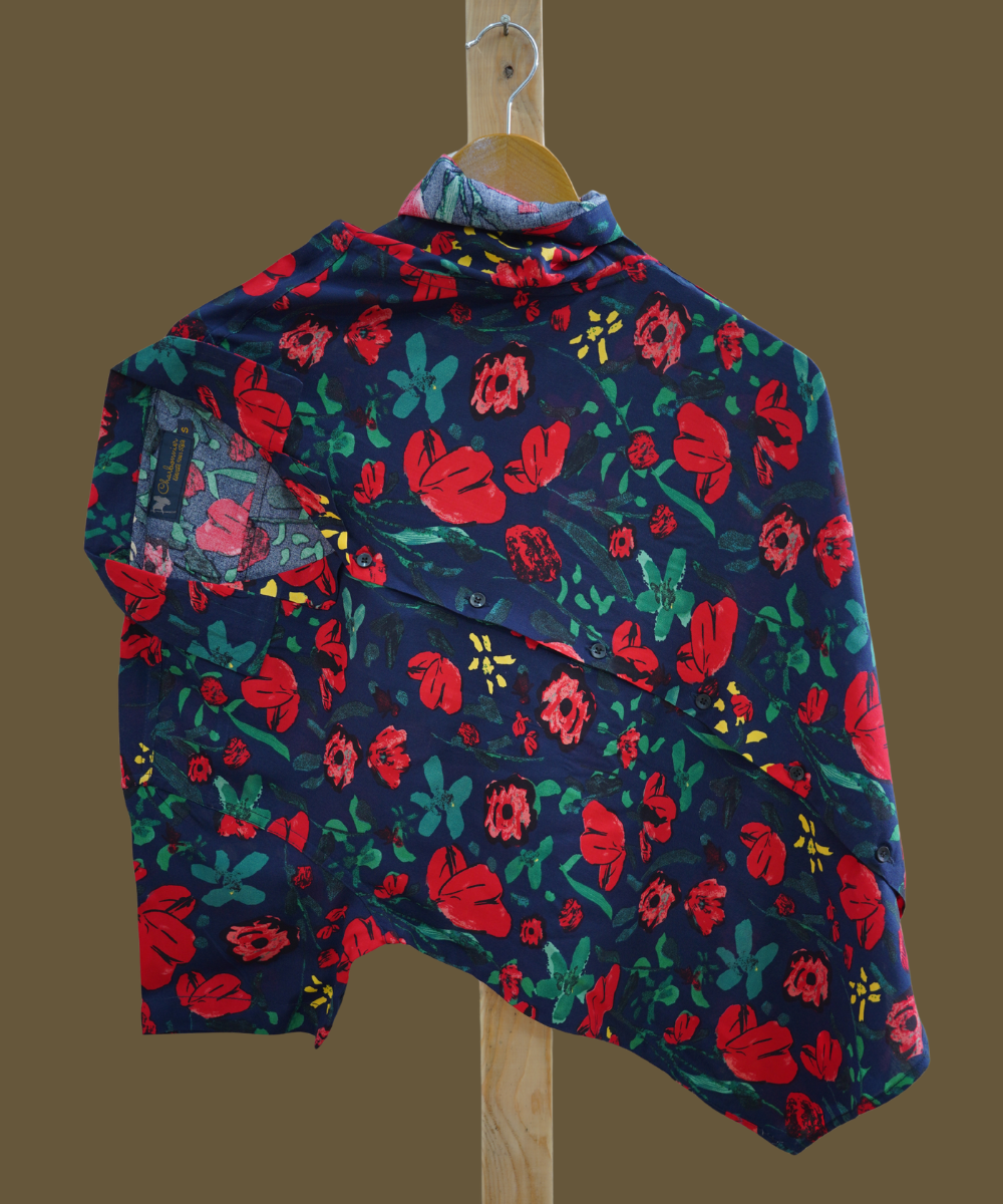 Hashback Printed Linen Shirt For Men