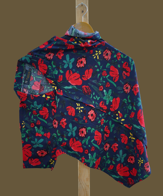 Hashback Printed Linen Shirt For Men