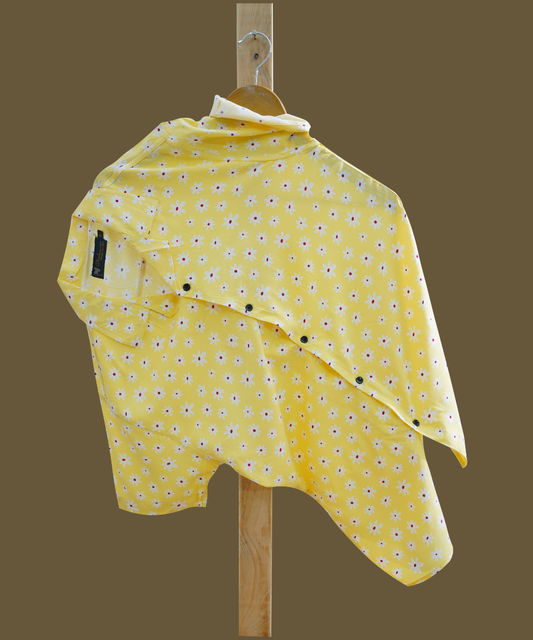Hashback Printed Linen Shirt For Men