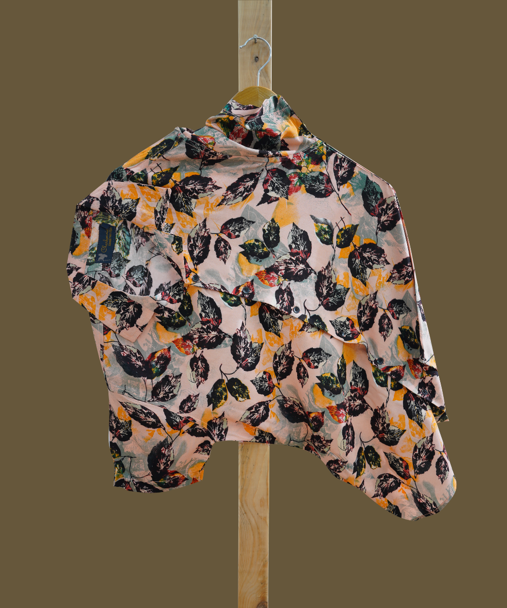 Hashback Printed Linen Shirt For Men