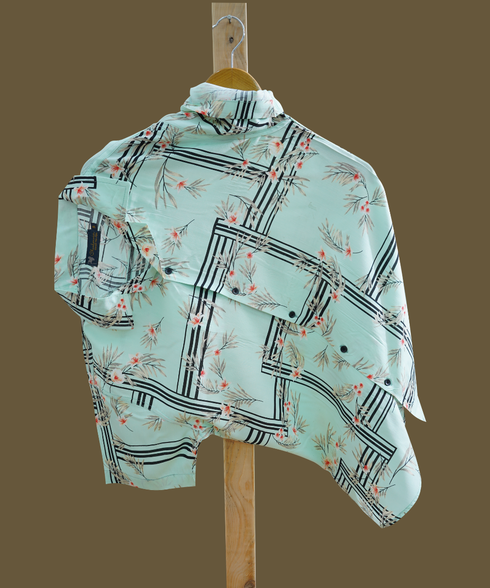 Hashback Printed Linen Shirt For Men