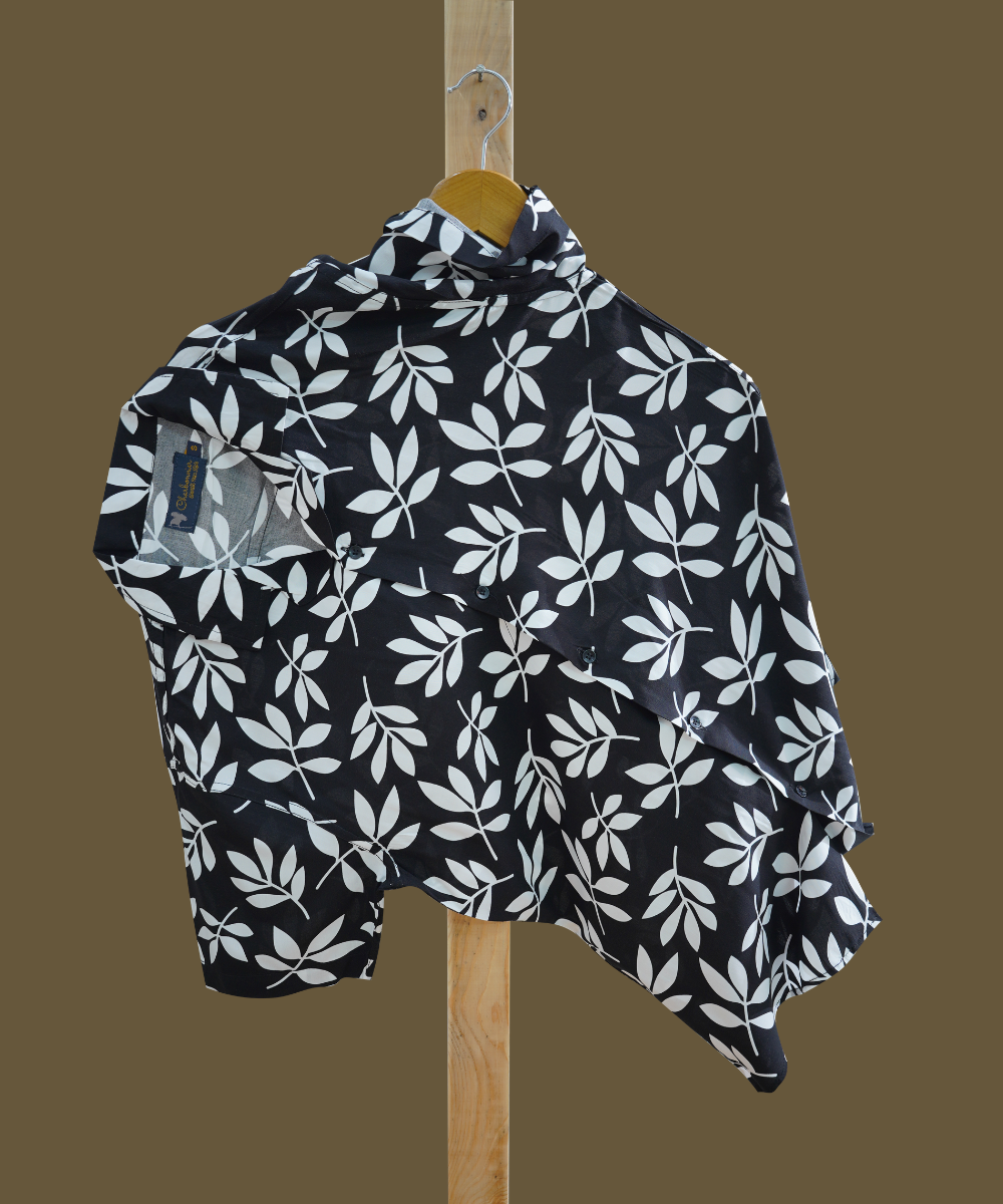 Hashback Printed Linen Shirt For Men