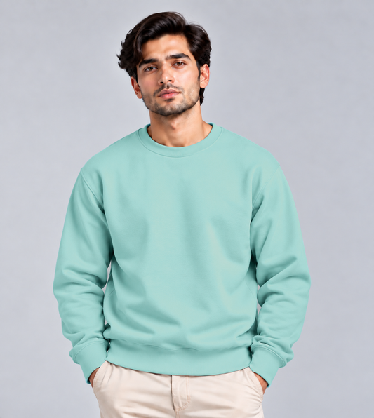 Unisex Plain Regular Fit Sweatshirt