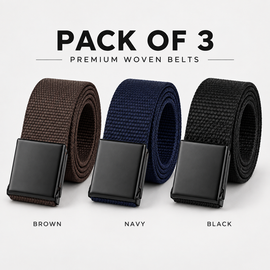 Belts for Men – D-Ring & Flip Buckle
