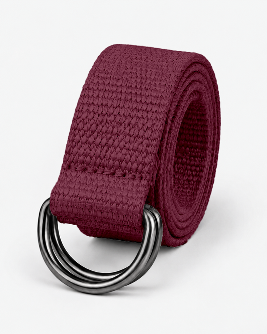 Canvas Web Belt – Men's Casual D-Ring & Flip Buckle Belt