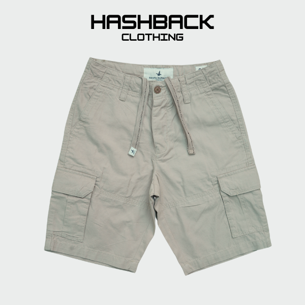 Men's Cargo Shorts – Multi-Pocket Utility Shorts with Drawstring